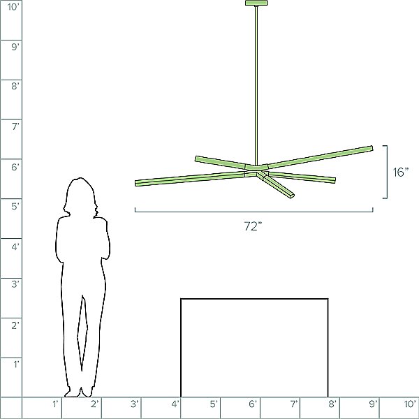 Sky Bang LED Chandelier